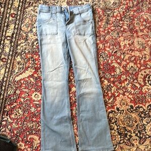 Abercrombie Kids Blue Flare Wide Leg Jeans